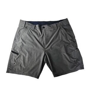 Denali Shorts Mens 40 Gray Hybrid Cargo Pocket Performance Stretch Quick Dry